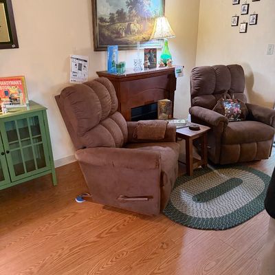 Sale Photo Thumbnail #66: Two Plush Recliners 
