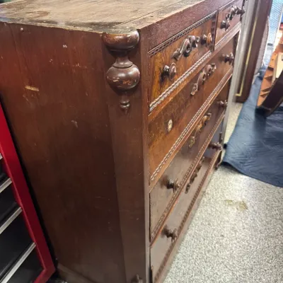 Sale Photo Thumbnail #7: 1850s era dresser - as is