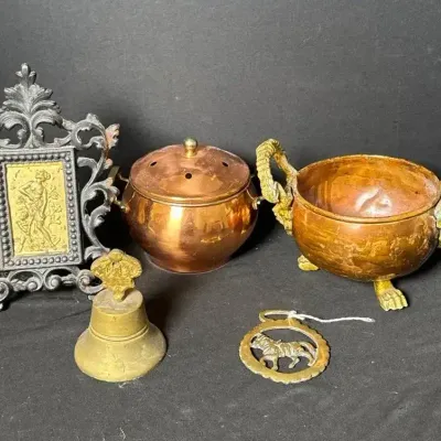 Copper And Brass Colored Decor