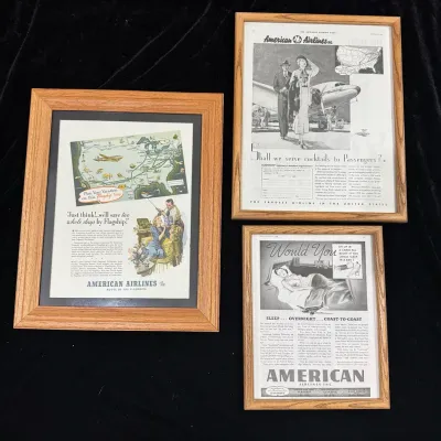 Vintage American Airlines Advertisements