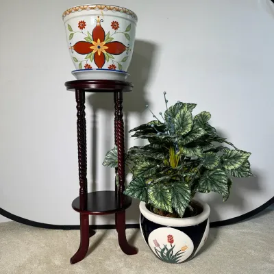 Plant Stand And Pots