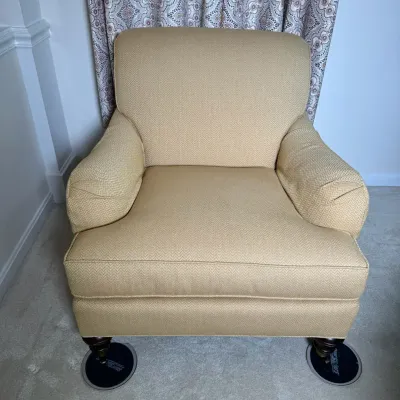 Yellow Wesley Hall Upholstered Chair