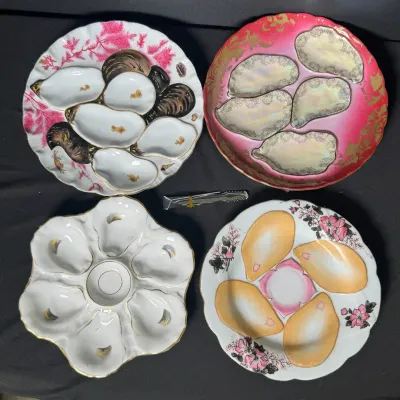 Vintage Limoges Oyster Plates 