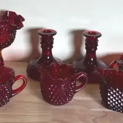 Vintage Ruby Red Fenton Glass