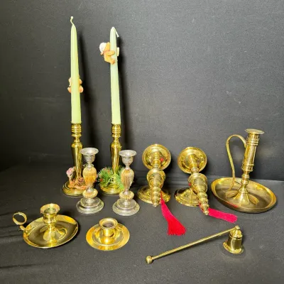 Baldwin Brass Candle Holders 