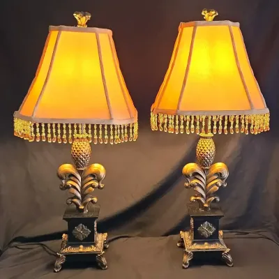 Fleur-de-Lis Table Lamps