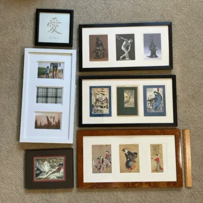 Framed Prints And Postcards From Asia Travels/Frames