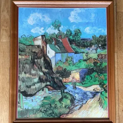 Van Gogh Houses at Auvers Professionally Framed Print 