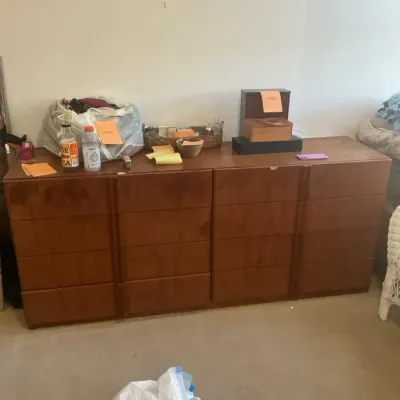 Vintage Mid-Century 9 Drawer Dresser 