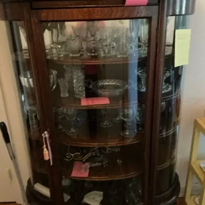 Glass And Wood Cabinet