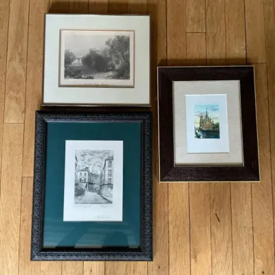 Lot Of 3 Framed Prints 