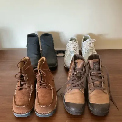 4 Pairs Of Boots/sneakers - incl. The Walking Co, Palladium