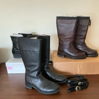 3 Pairs Of Leather Boots  L.L. Bean & Taryn Rose