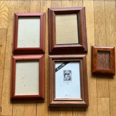 Lot Of Wood and Wood Toned Frames