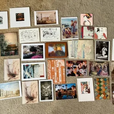 Large Lot Of Small Prints/Postcards From Travel 