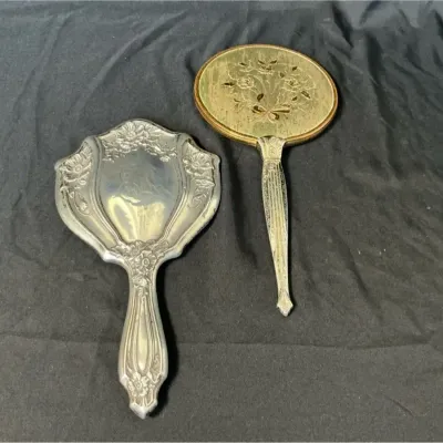 Vintage Metal Hand Mirrors