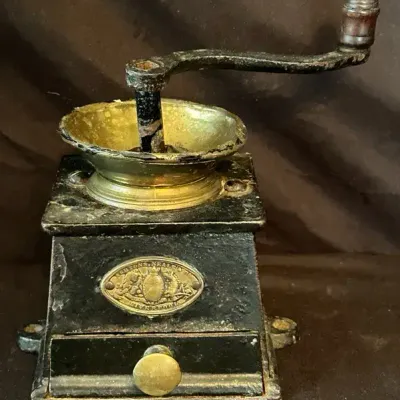 Antique Ashton’s Neale & Co. Cast Iron Coffee Grinder