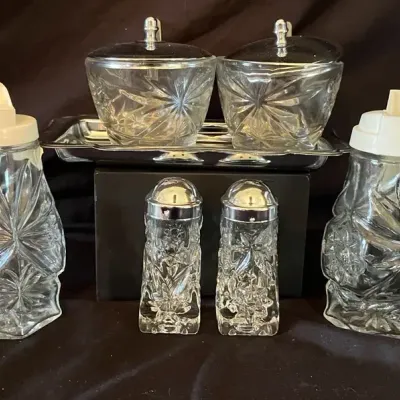 Anchor Hocking Star of David Glass Serveware Accessories