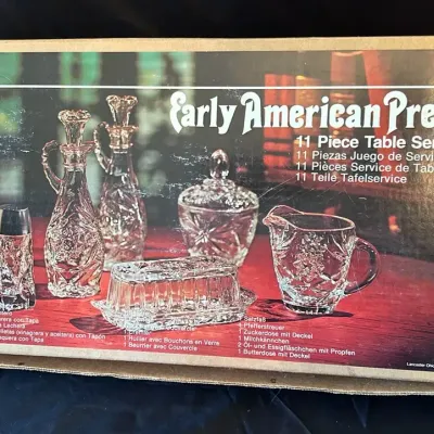 Anchor Hocking Early American Precut 11 Piece Table Serving Set