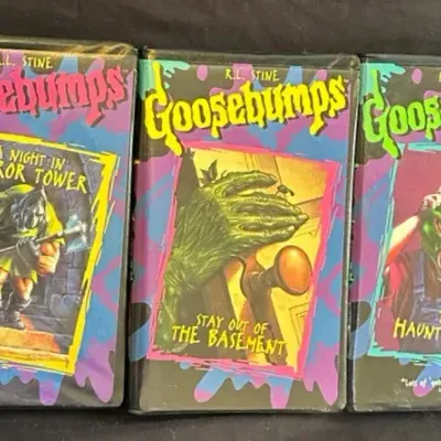 Vintage R.L. Stine Goosebumps VHS Tapes - Lot of 3