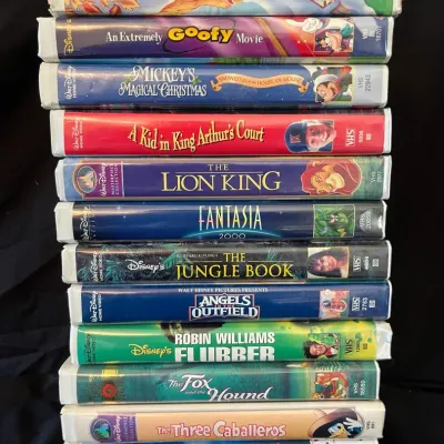 12 Vintage Walt Disney VHS Movies