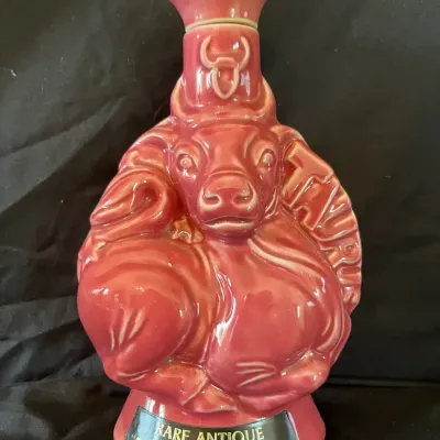 1970 Rare Antique Zodiac Series Ceramic Whiskey Decanter