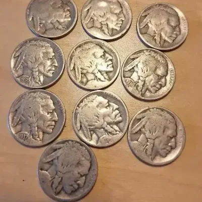 Buffalo Nickel Collection – 10 Vintage U.S. Coins