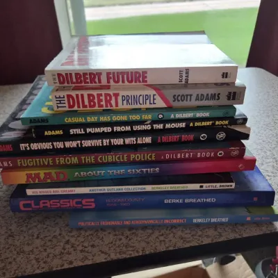 Dilbert, Bloom County & Comic Humor Book Collection – 10 Books