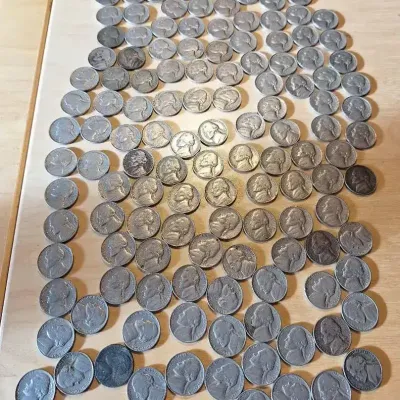 Large Jefferson Nickel Collection – 100+ Vintage U.S. Nickels