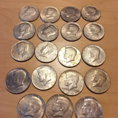 Kennedy Half Dollar Collection – 19 Coins, 1964–1971