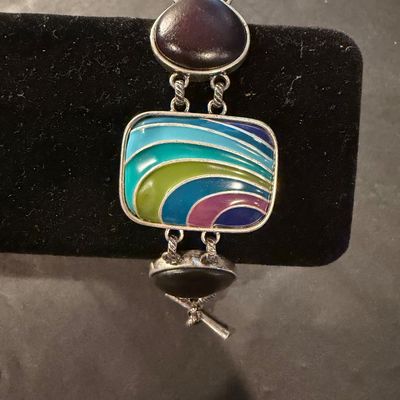 Beautiful vintage style statement bracelet colorful