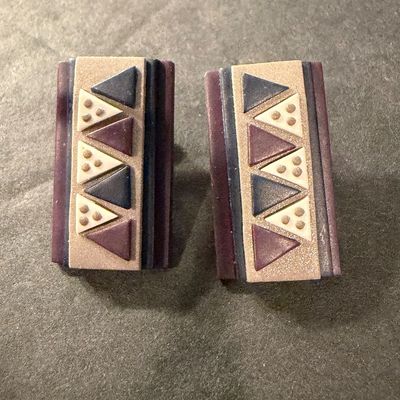 Vintage rectangle earrings