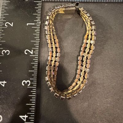 Vintage rhinestone stretch bracelet