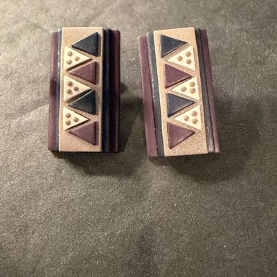 Vintage rectangle earrings