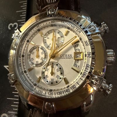 Genuine leather guess wristwatch vintage?