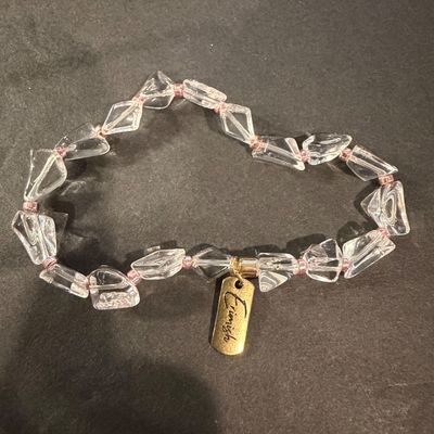 Erimish marked clear beaded bracelet