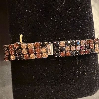 Vintage rhinestone stretch bracelet