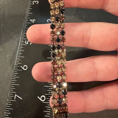 Vintage rhinestone stretch bracelet