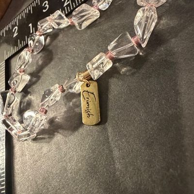 Erimish marked clear beaded bracelet