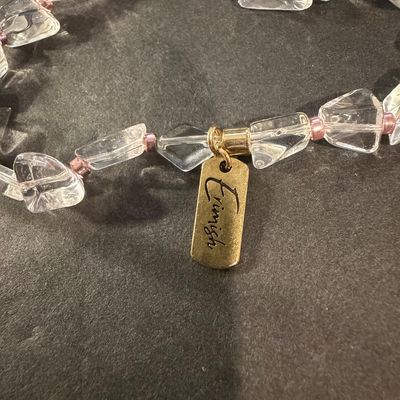 Erimish marked clear beaded bracelet