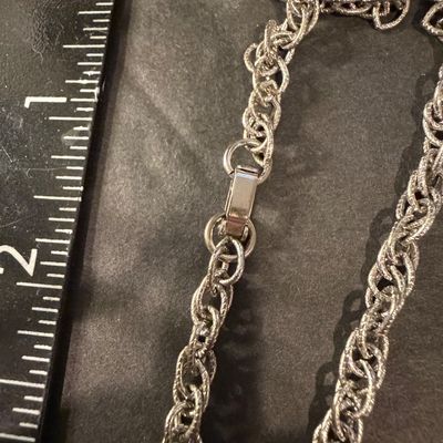 Vintage silver tone statement necklace