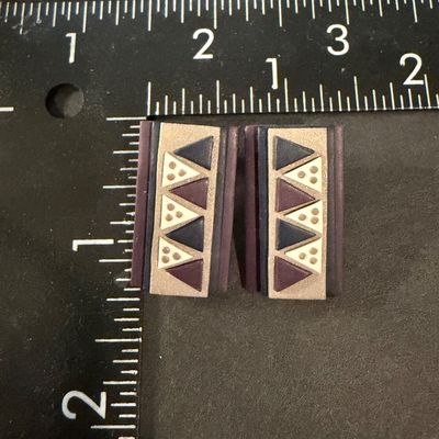 Vintage rectangle earrings