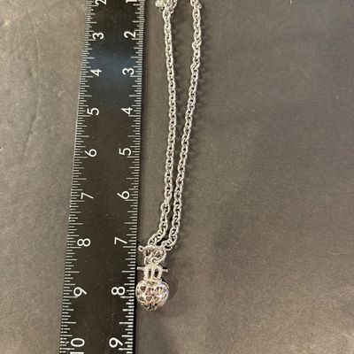 Vintage juicy couture silver tone necklace