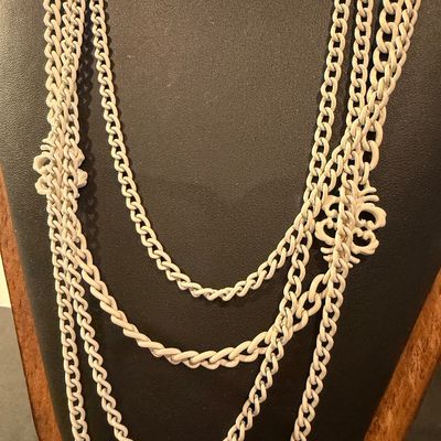 Vintage Monet marked multilayer statement necklace