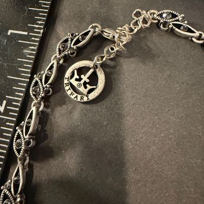 Trifari vintage silver tone necklace
