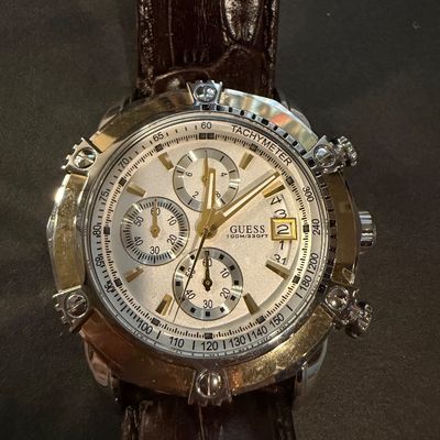 Genuine leather guess wristwatch vintage?