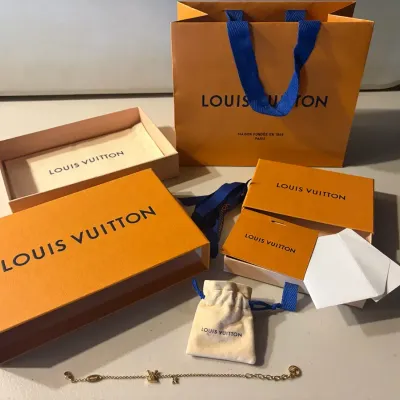 Louis Vuitton Gold-Tone Bracelet With Original Packaging