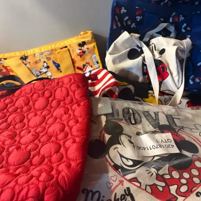 Disney-Themed Bags Featuring Mickey and Minnie Items