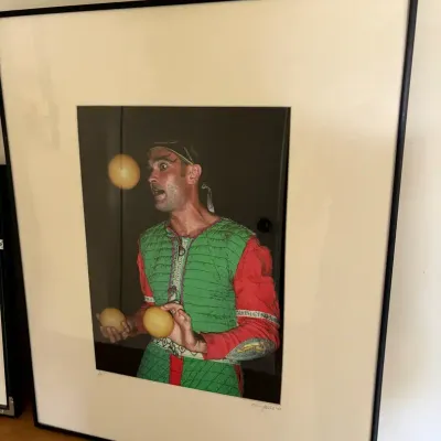 Giclee Print Titled ‘Juggler, Montpellier, France’ by Nancy H. Cole, 2003