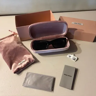 Miu Miu Sunglasses With Case and Accessories Set